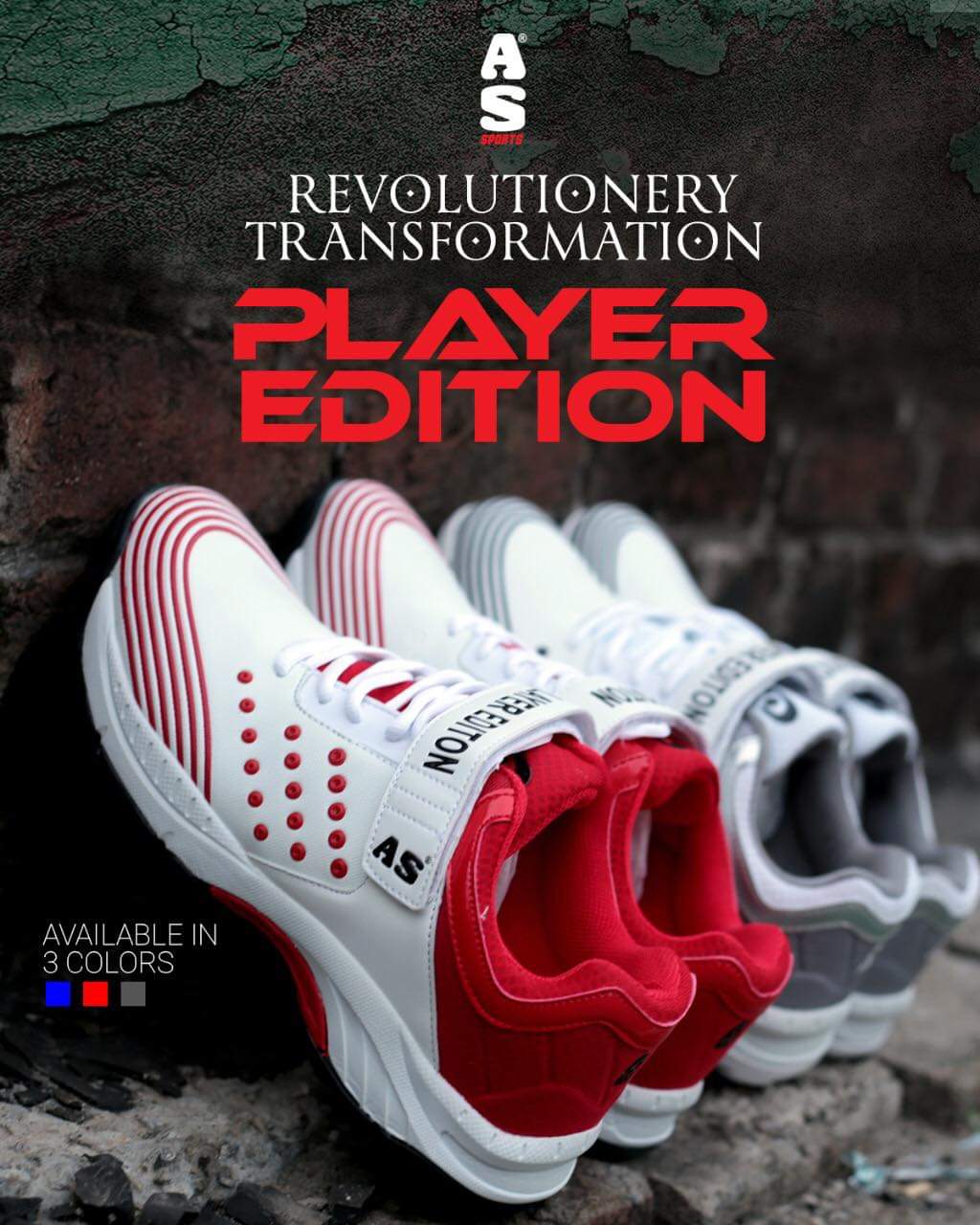 AS Sports Cricket Shoes - Player Edition
