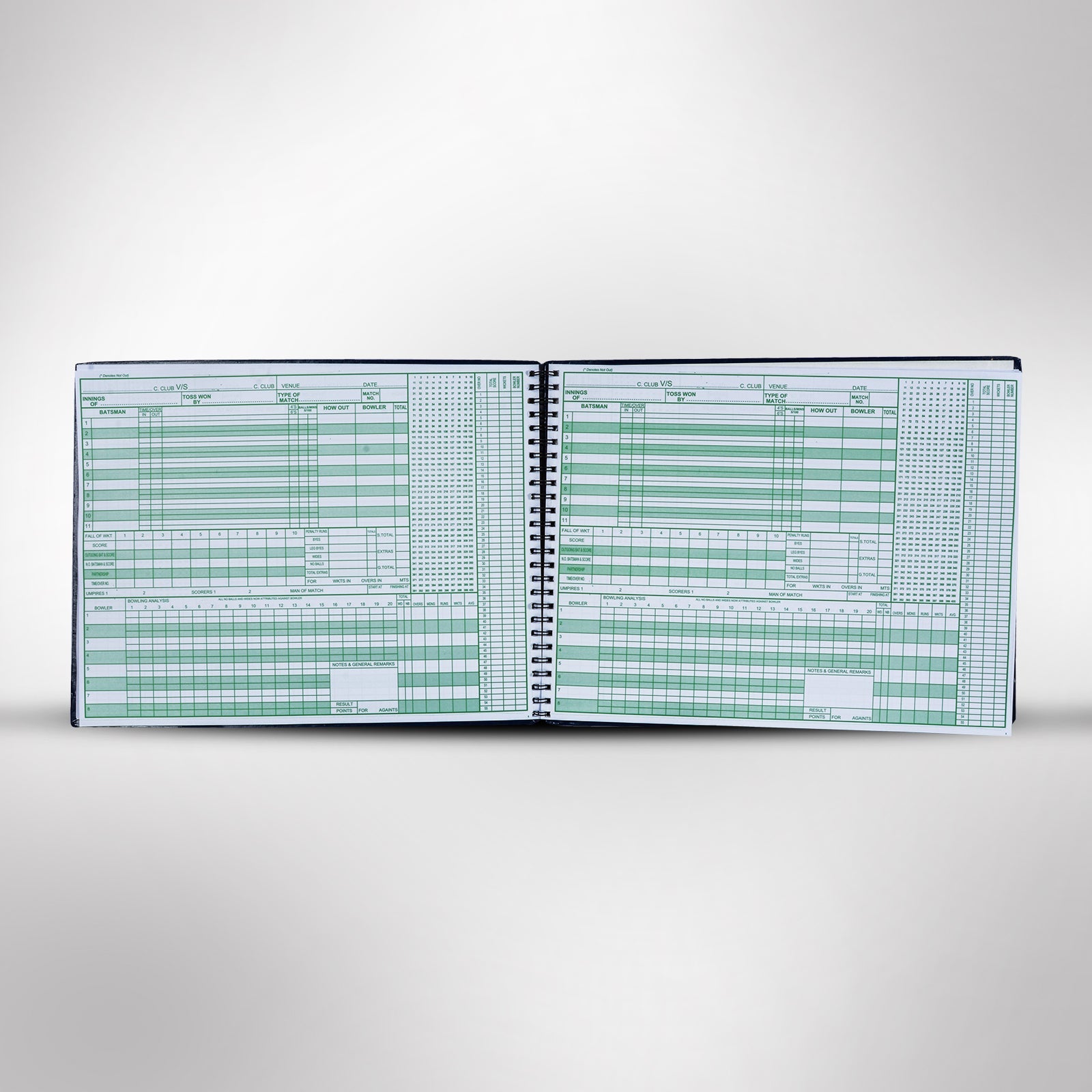 100 Innings Score Book AS | K3 Sports
