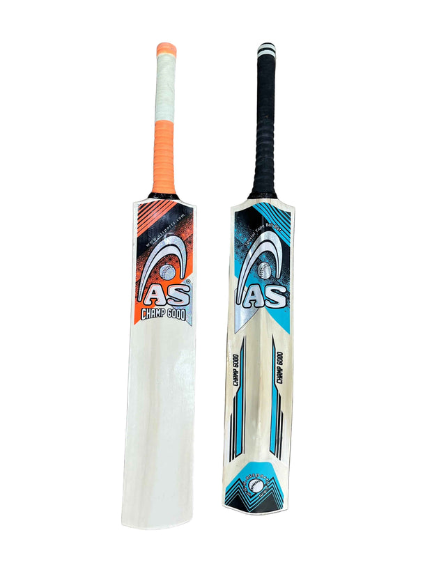 AS Sports Tape Ball Bat - CHAMP Platinum 6000 - 45mm Edges, Full Cane Handle