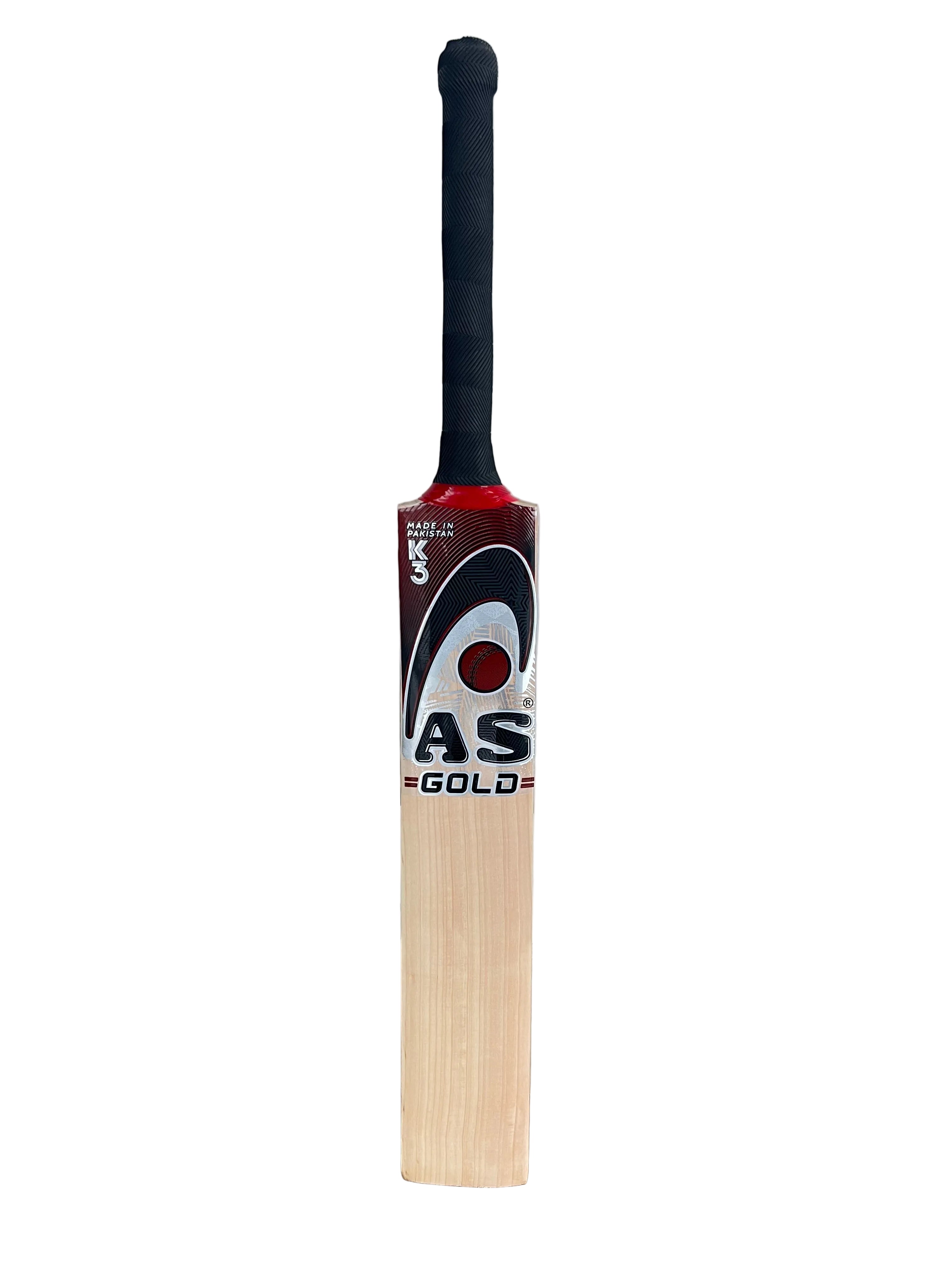 AS English Willow Cricket Bat - GOLD