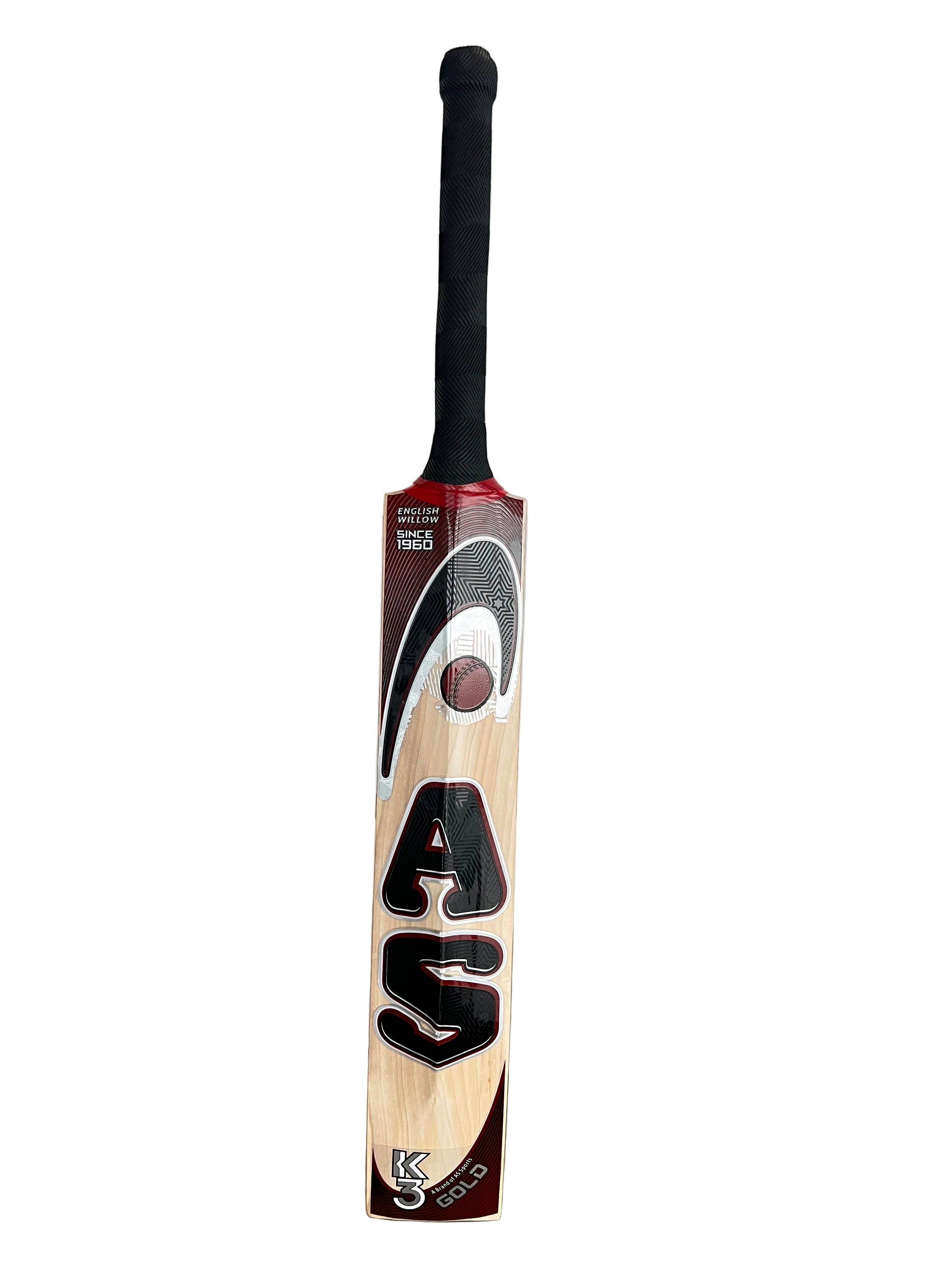 AS English Willow Cricket Bat - GOLD