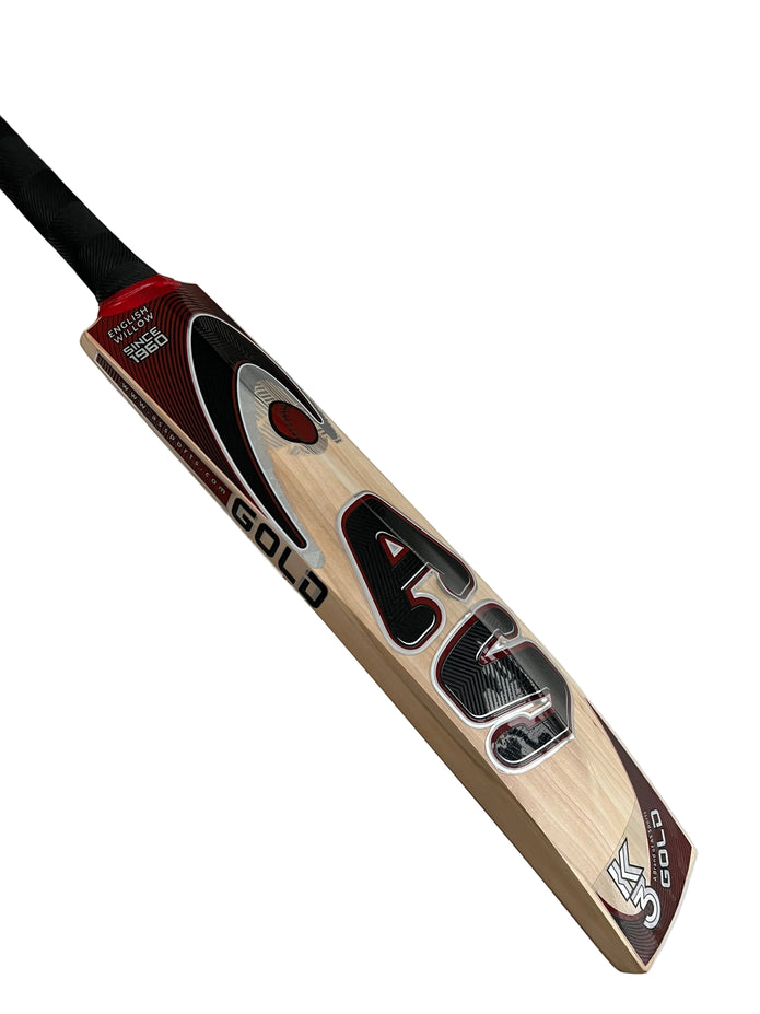 AS English Willow Cricket Bat - GOLD
