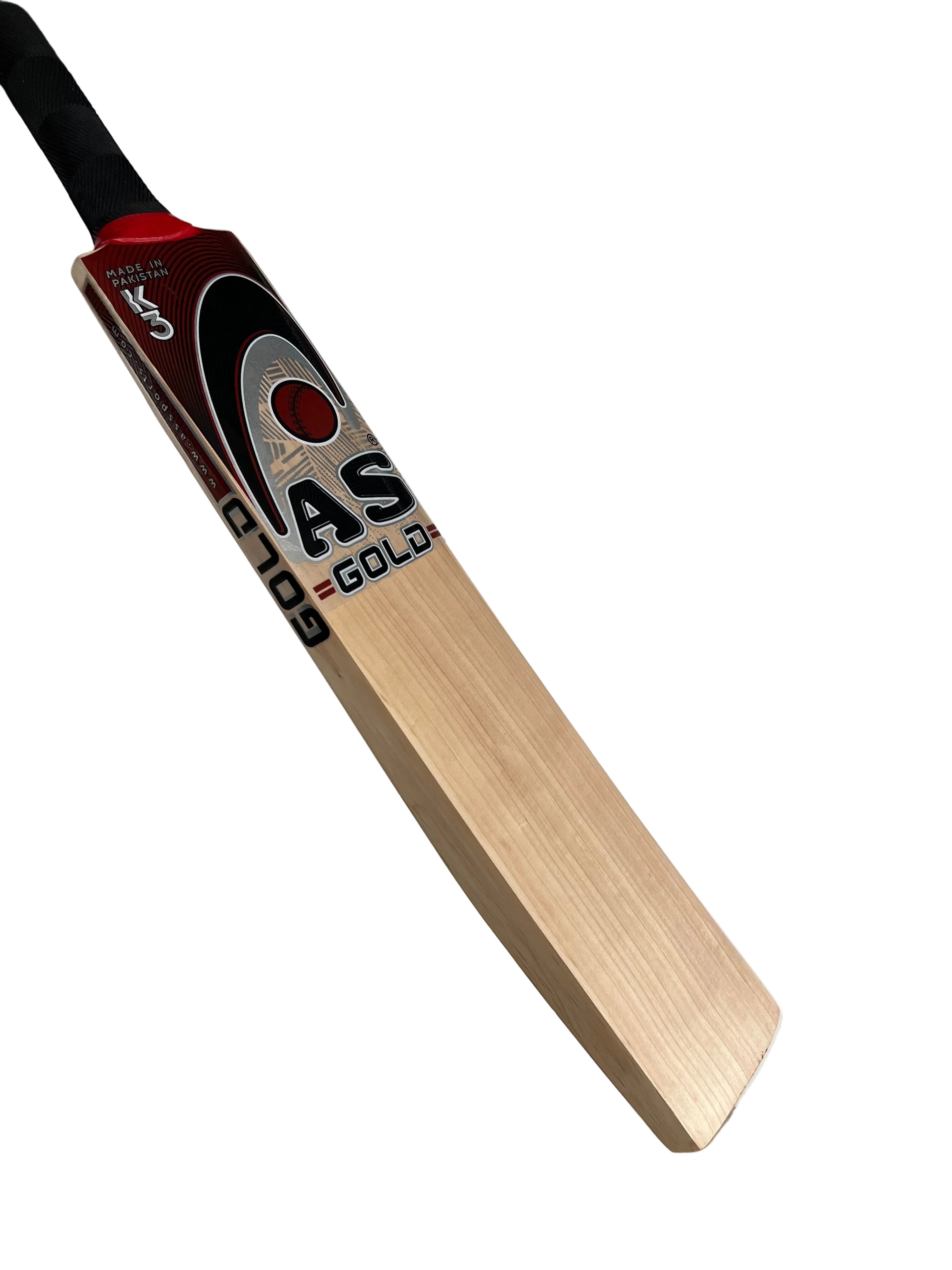AS English Willow Cricket Bat - GOLD