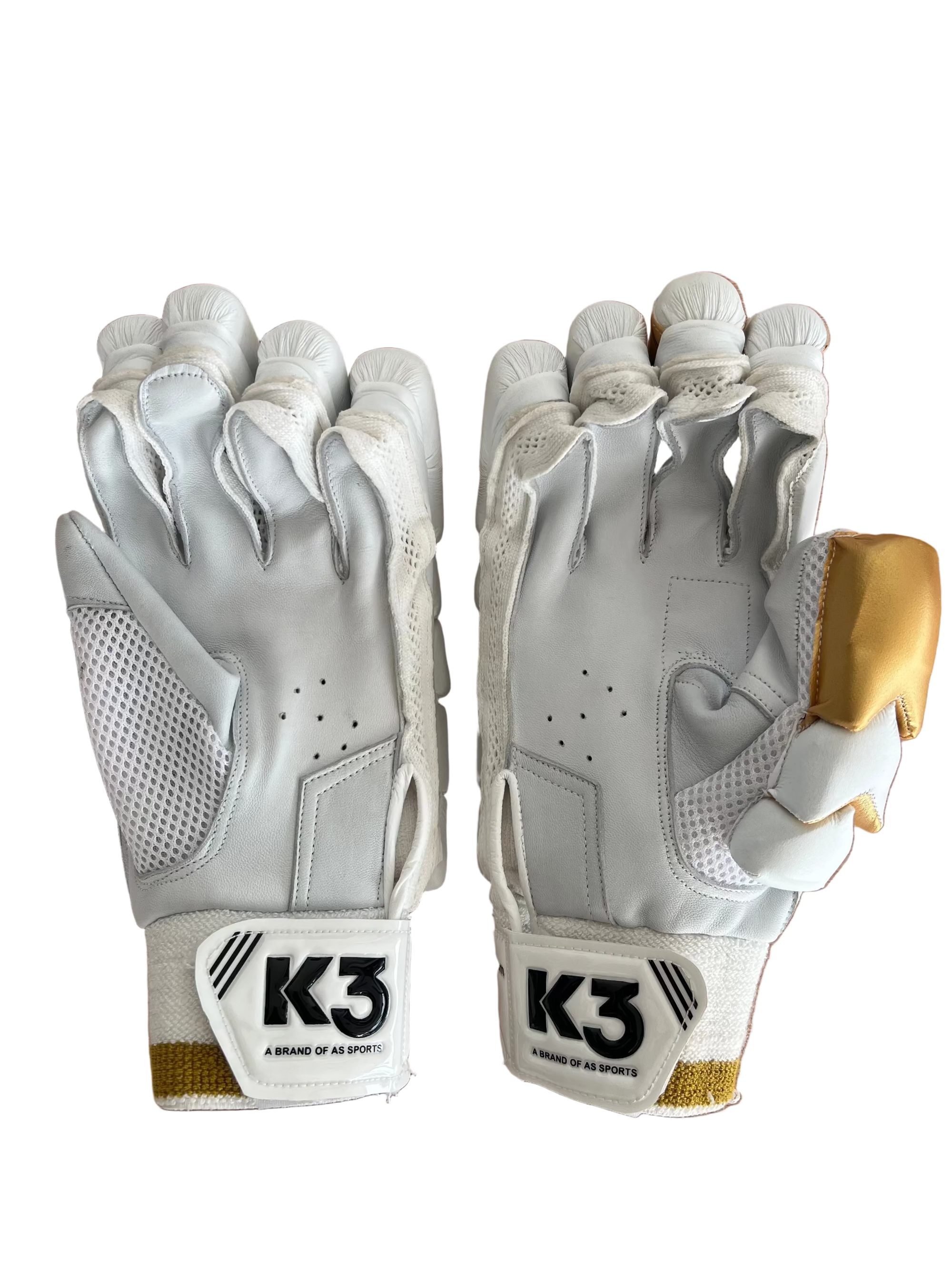 AS K3 Cricket Batting Gloves GOLD AS Sports