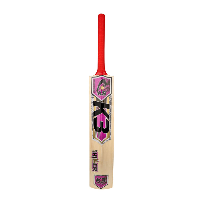 AS Sports K3 Game Killer Platinum 4000 Tape Ball Cricket Bat - Pink | Aggressive Tapeball Bat AS Sports