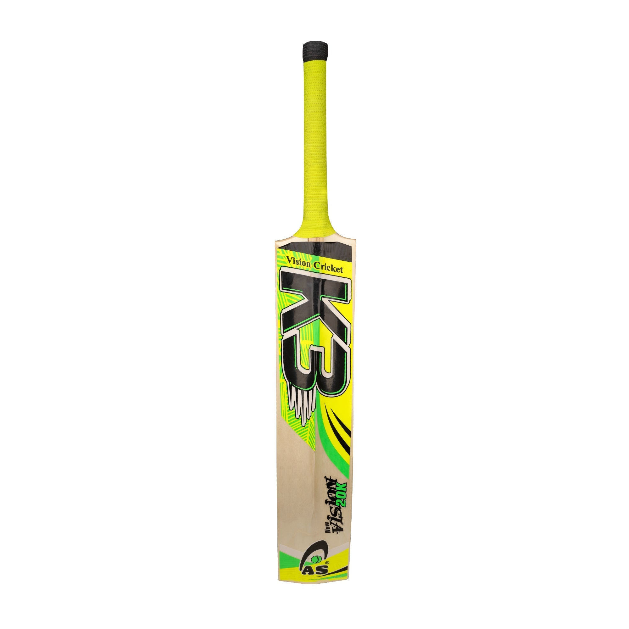 AS Sports K3 New Vision 20k Tape Ball Cricket Bat - Yellow | Premium Tapeball Bat AS Sports