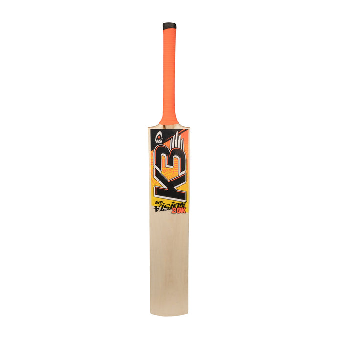 AS Sports K3 New Vision 20k Tape Ball Cricket Bat - Orange | Premium Tapeball Bat AS Sports