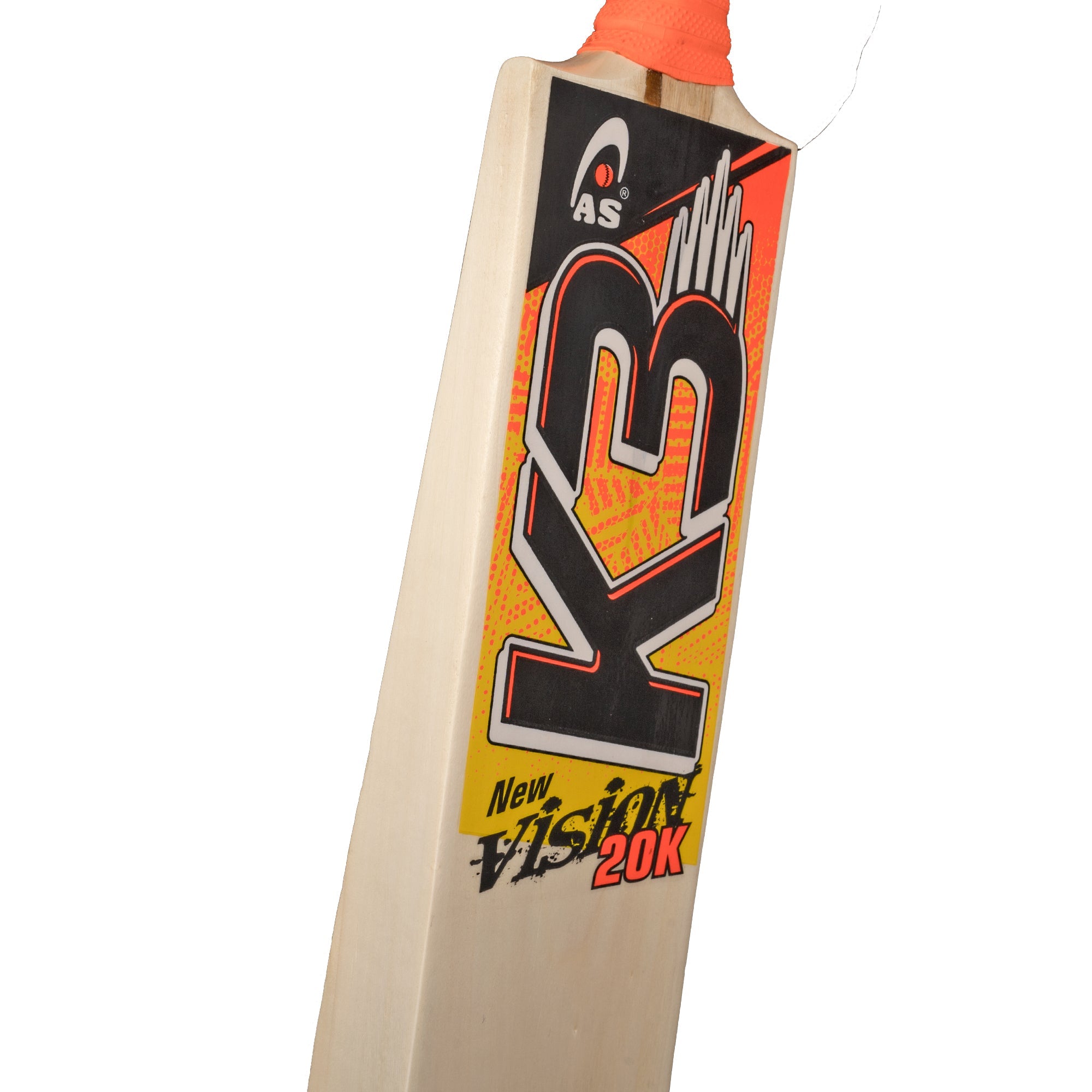 AS Sports K3 New Vision 20k Tape Ball Cricket Bat - Orange | Premium Tapeball Bat AS Sports