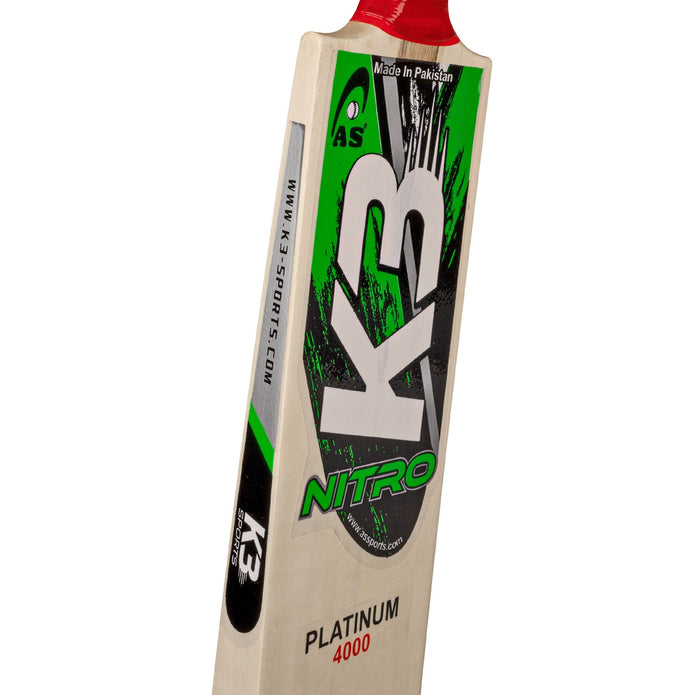 AS Sports K3 Nitro Platinum 4000 Tape Ball Cricket Bat - Green | Best Tape Ball Bat in Bangladesh AS Sports