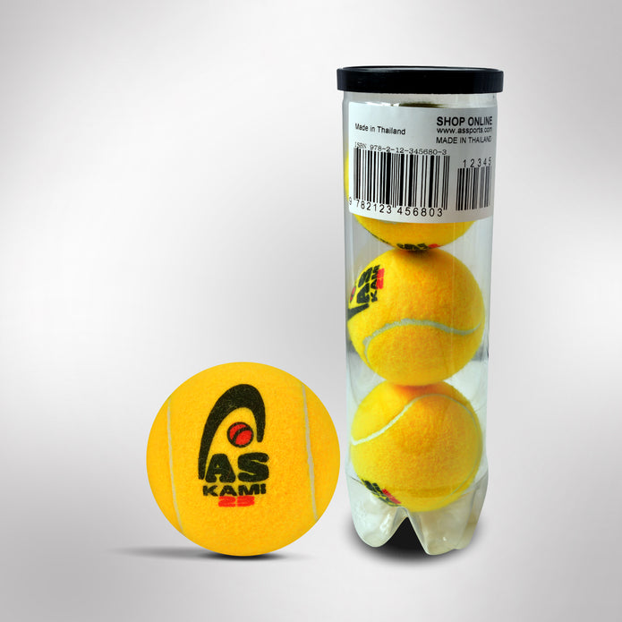 KAMI23 Tennis Cricket Ball - 3 Pcs/Pet Can