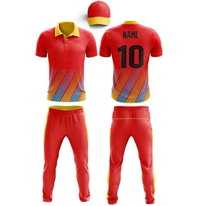 Custom Cricket Uniform – Polyester Fabric | Team & Player Name