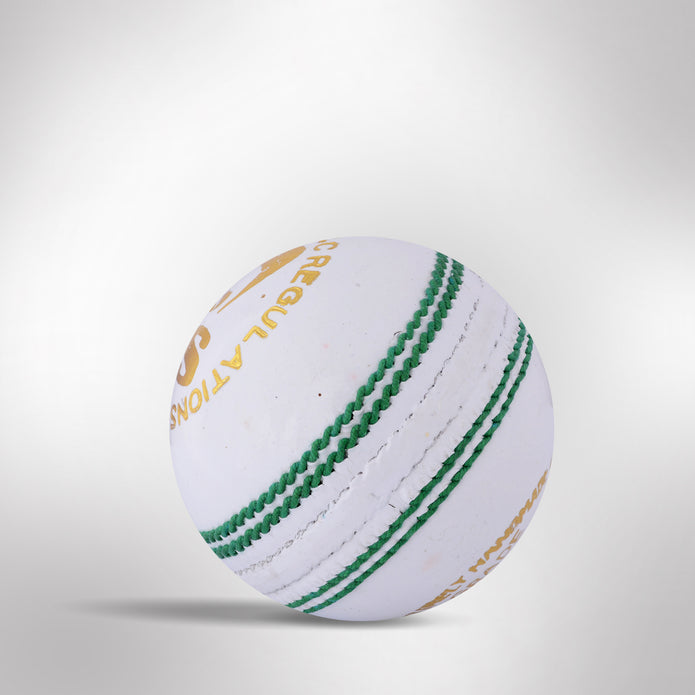 SUPER TEST Cricket Ball - WHITE 156gm