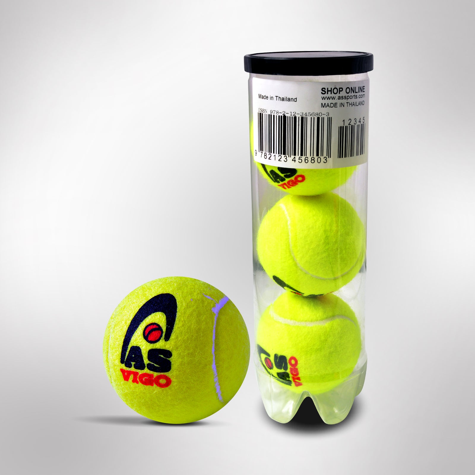 VIGO Tennis Cricket Ball - 3Pcs/Pet Can
